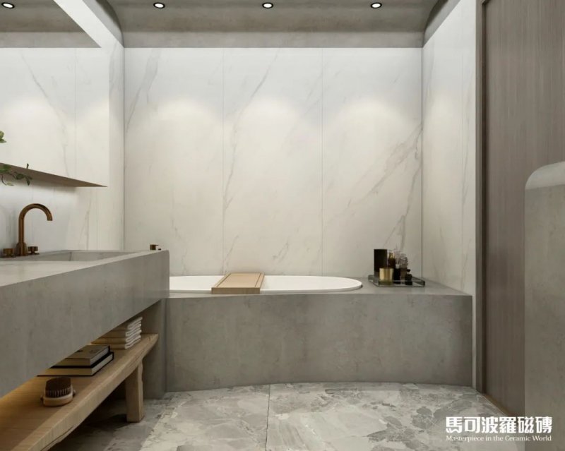 马可波罗大板瓷砖为您打造高颜值浴室间！_3
