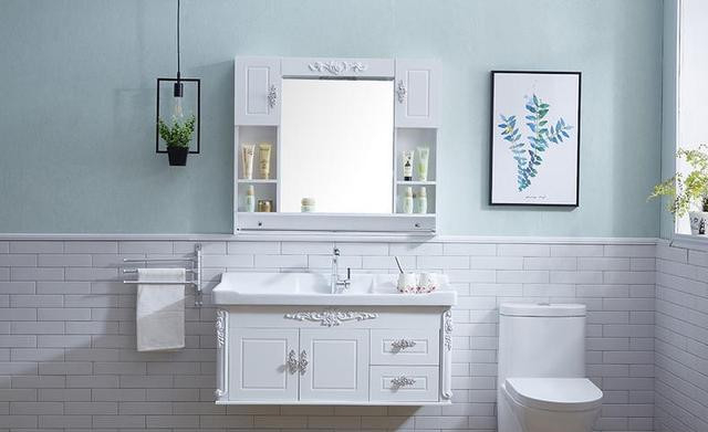 简欧浴室柜设计 兼具气质颜值和实用功能