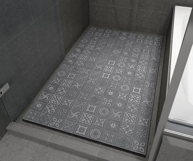 淋浴房试试这种防滑立体瓷砖 花纹多样化更有颜值_1