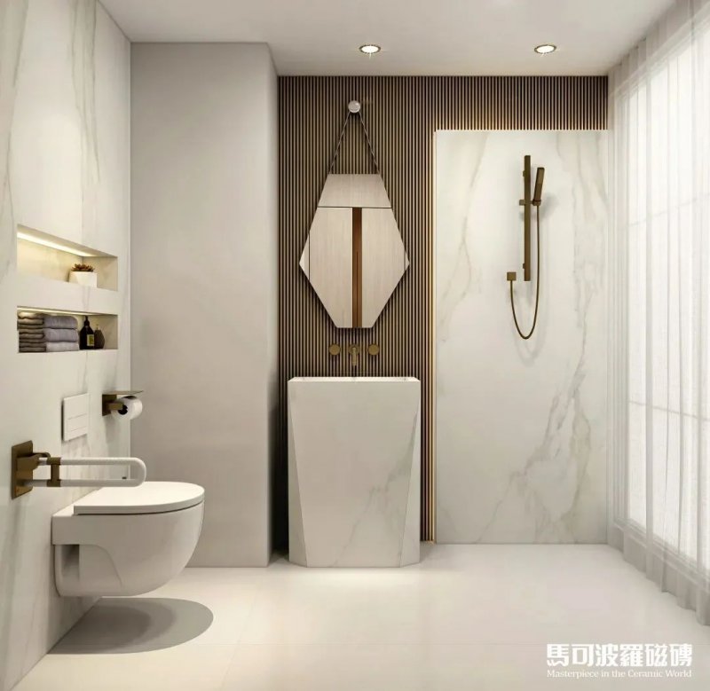 马可波罗瓷砖：带给您不一样的浴室惊艳搭配！_2