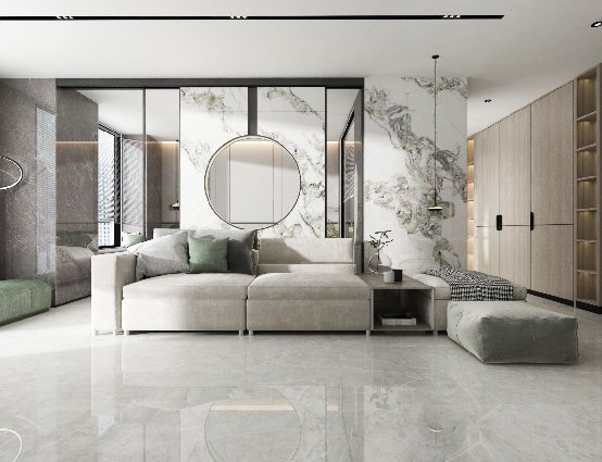 欧神诺瓷砖丨16款客厅背景墙范例高颜值性能出众_3