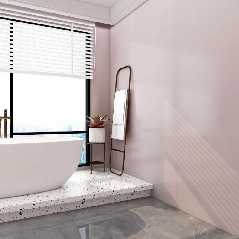 浴室中的莫兰迪色瓷砖 为您呈现精致温柔！_6